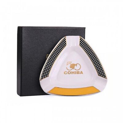 ASHTRAY COH 3 cigar white / ASH-110