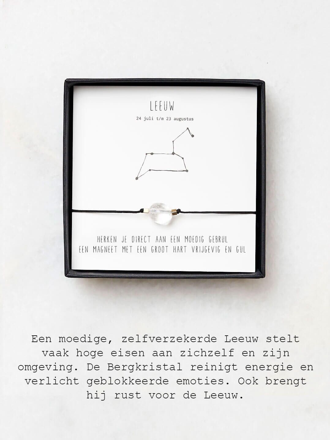 Bracciale Leone - Cristallo di rocca