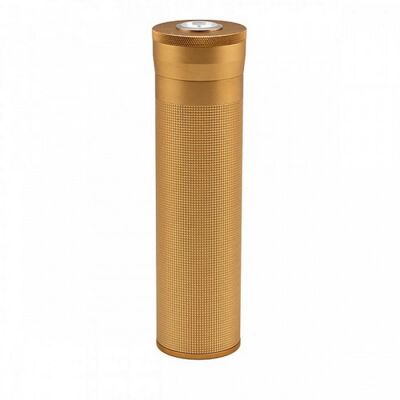 GOLD travel humidor aluminium cylinder / 0272-G