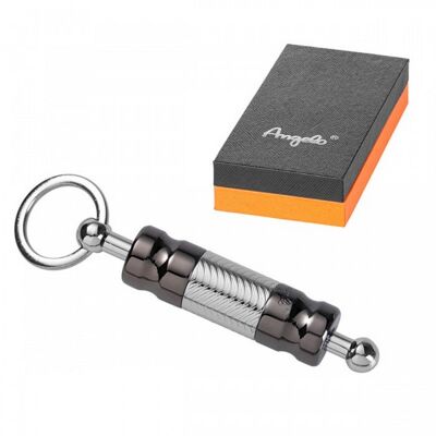 Angelo Cigar punch 2 sizes, black/chrome wave´s / JF-K-8-A