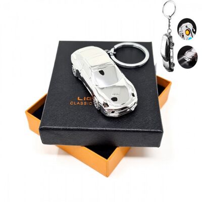 Heat coil silver KeyChain lighter  /GG / HC-032-S