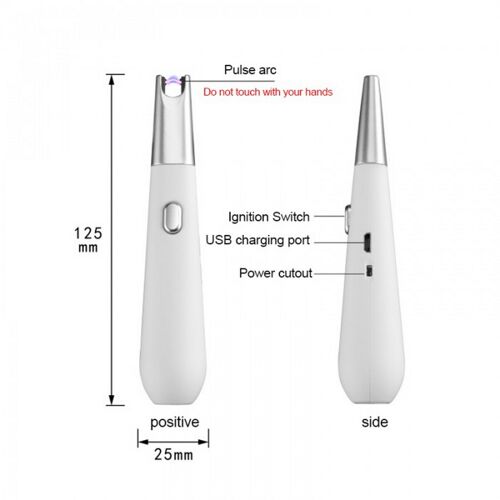 BBQ single White lighter /GG / ARC-911-W-BBQ