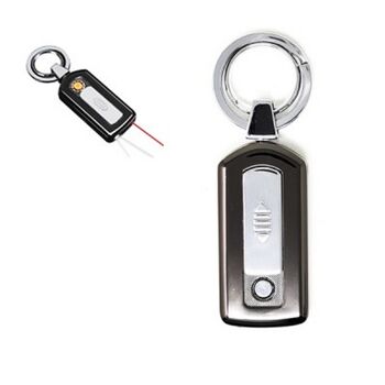 Briquet porte-clés noir à bobine chauffante /GG / HC-737-B
