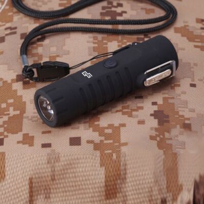 Double whaterproof Black flashlighter  /GG / ARC-016-BL