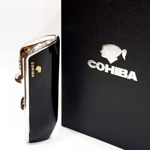 Black lighter 3 jet flame gift box / COB-528-BL