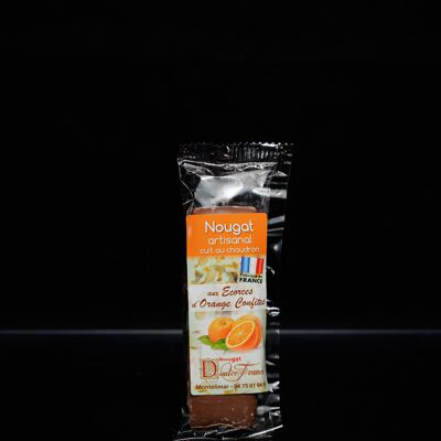 Bar 2x20 g Nougat with candied orange peel