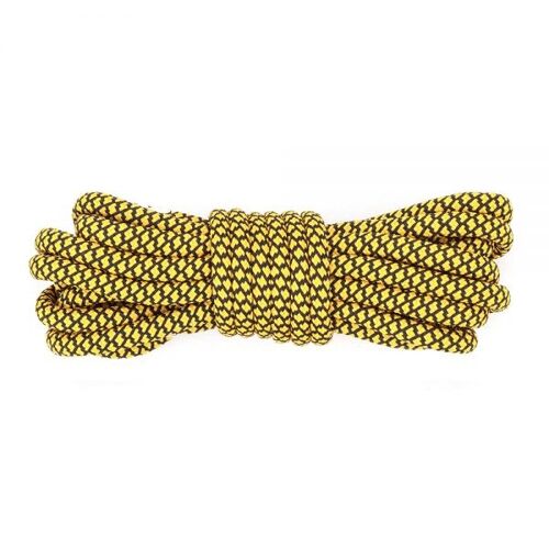 Feterz | Ronde schoenveter donker geel | Lengte: 140cm | Dikte: 4,5mm
