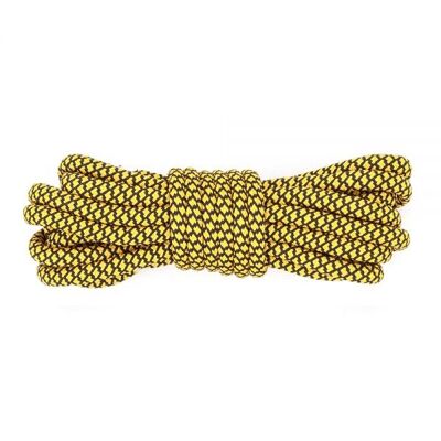 feterz | Cordon redondo amarillo oscuro | Longitud: 140 cm | Espesor: 4,5 mm