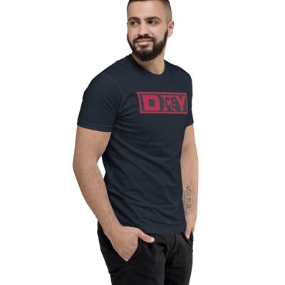 Leon Dryice Block Print T-Shirt Navy