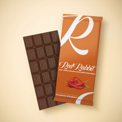 Red Rabbit Sun-dried tomato and chilli Dark chocolate