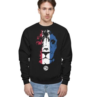 Diseworth Lion Face Print Sweatshirt Black