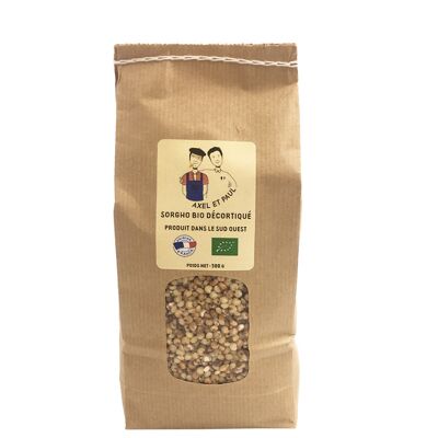 Organic hulled red sorghum 500g bag