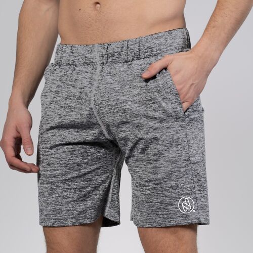 Short homme - active  - gris chiné