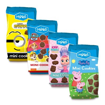 Assorted pack mini cookies 4x100gr