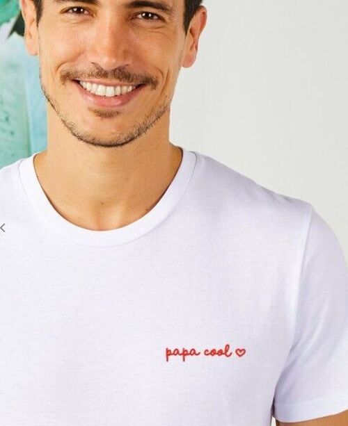 T-shirt homme Papa cool (brodé)