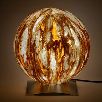Boule Epstein Sahara socle inox LED CCT (50 cm)