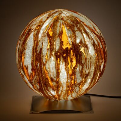 Epstein Kugel Sahara Edelstahlfuß LED CCT (50 cm)