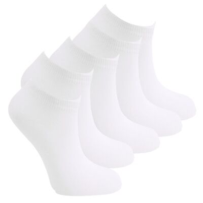 Naft sneaker socks | without seam | set 5 pairs | white | 36-42 | 43-46