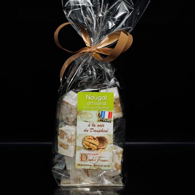 Bag of 100 g Soft Nougat with Walnuts from Dauphiné