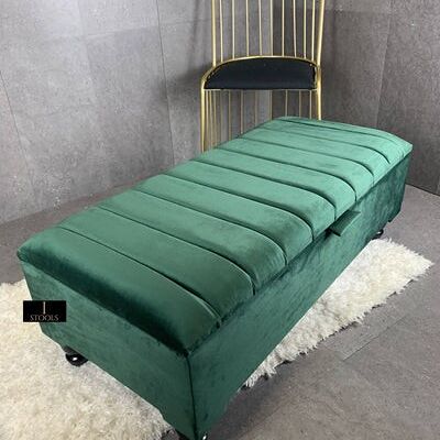 Green Storage Box - Green Standard legs Cushiosn with insert