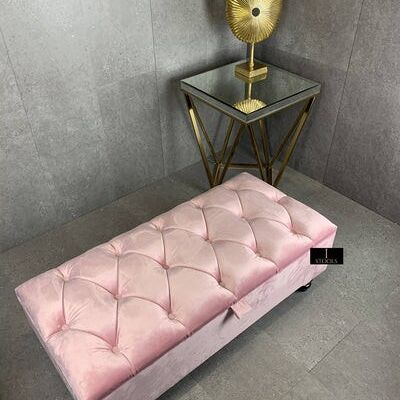 Pink Ottoman Storage