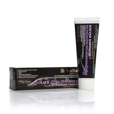 Multifunctional toothpaste with activated charcoal By Black Sea Stars 75ml