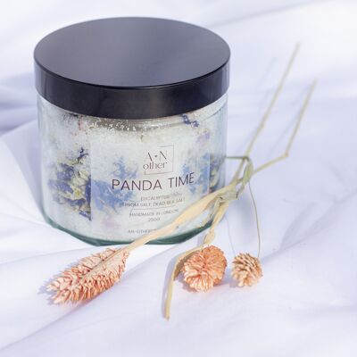 Tonificante Eucalyptus Panda Time Scented Epsom y baño de sal del Mar Muerto. Sal de baño vivificante y refrescante