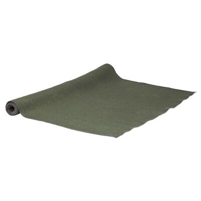 Linen table runner VILNIA, color: green