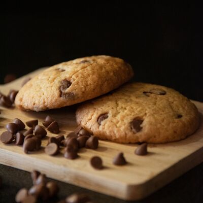 Galletas con chispas de chocolate con leche orgánicas