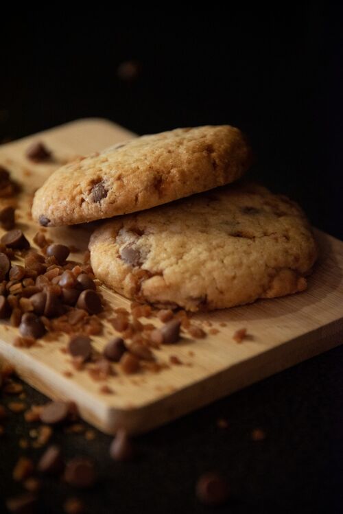 Cookies pépites chocolat lait - éclats caramel beure salé BIO