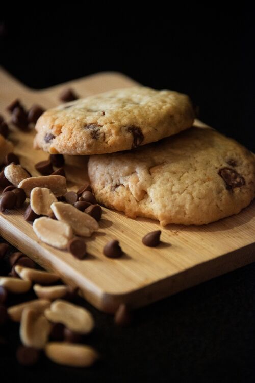 Cookies cacahuètes - éclats de caramel et pépites chocolat noir