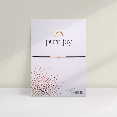 PURE JOY Armband, rosé - Karte "PURE JOY"