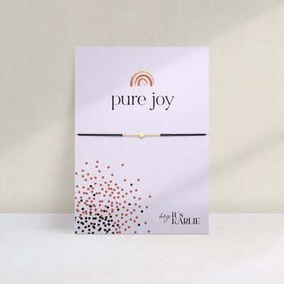 PURE JOY Armband, gold - Karte "PURE JOY"