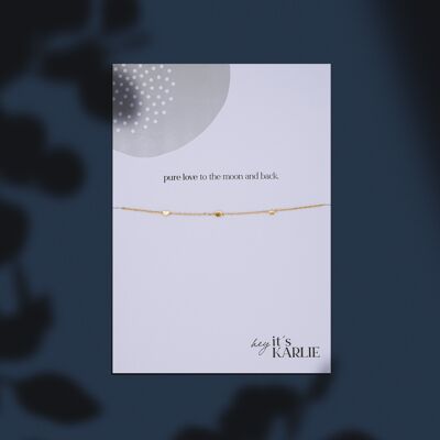 PURE LOVE to the moon and back Armband, gold