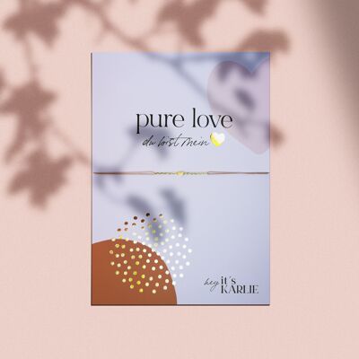 PURE LOVE du bist mein Herz, gold