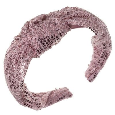 Sequin knotted headband handmade in Spain