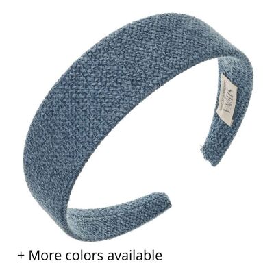 Handmade textured fabric wide headband