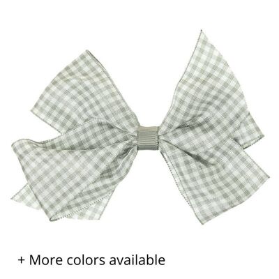 Gingham Vichy Butterfly Big Bow