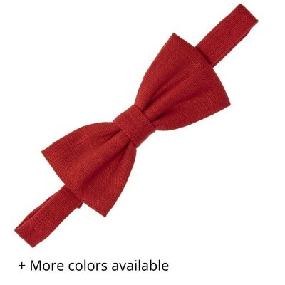 Kid's bowtie hadmade with natural linen