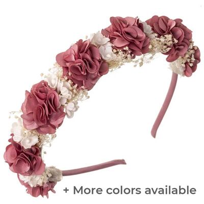 Handgefertigtes Haarband mit kombinierten Blumen