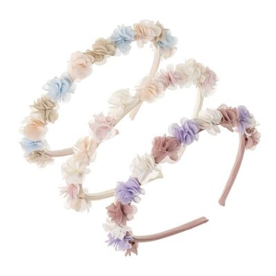 Soft hairband with combined bambula tiny flowers