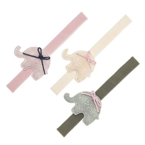 Baby hairband with lace elephant