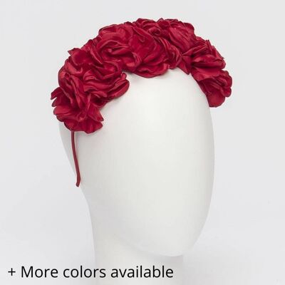 Haarband Big Satin Flowers Headpiece Tiara