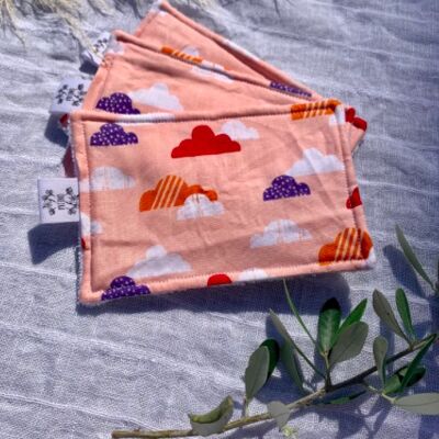 Cloud pattern washable baby wipes