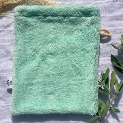 Double-sided washcloth Light green