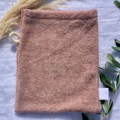 Double-sided washcloth Powder pink