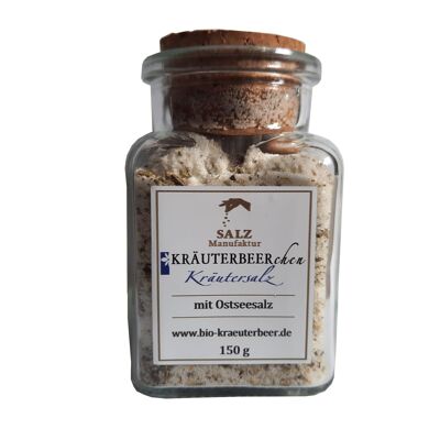 Herbal salt KRÄUTERBEERchen Herbal salt with Baltic Sea salt 150g in a glass