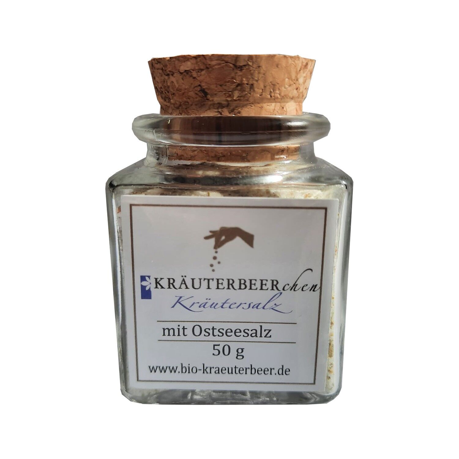 Herbal salt KRÄUTERBEERchen Herbal salt with Baltic Sea salt 50g in a glass