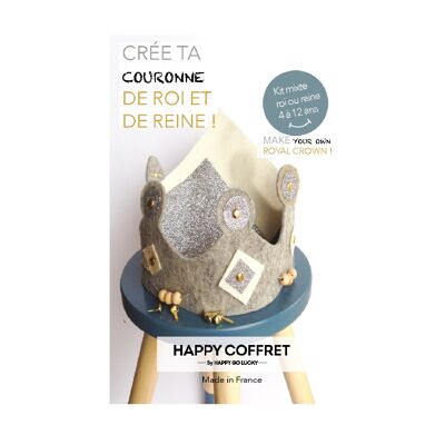 Kit créatif Happy Coffret "Crée ta couronne de roi ou de reine" / Royal crown