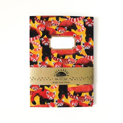 Pack of Red Pandas Print Lined Journal